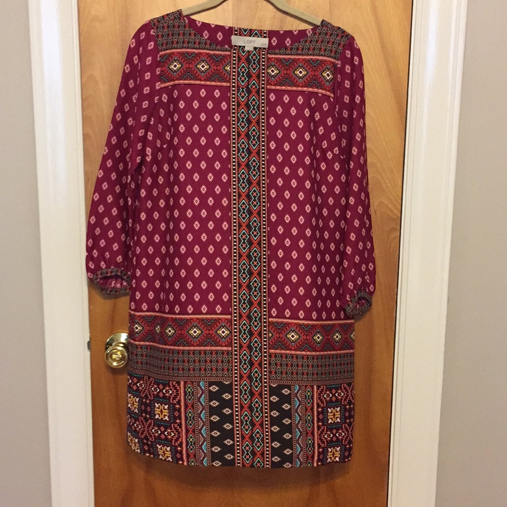 Pink Patterned Dress